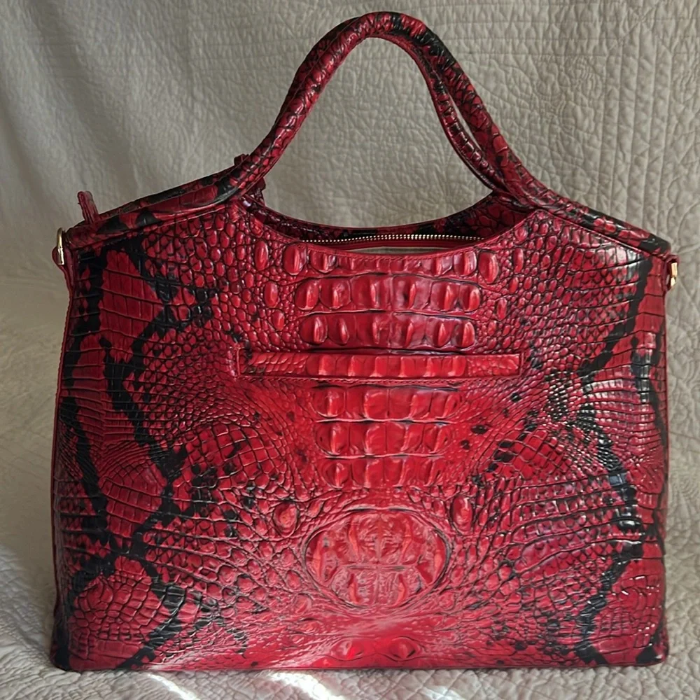 Brahmin Elaine Lipstick Ombre Melbourne leather bag NWOT - Picture 6 of 13
